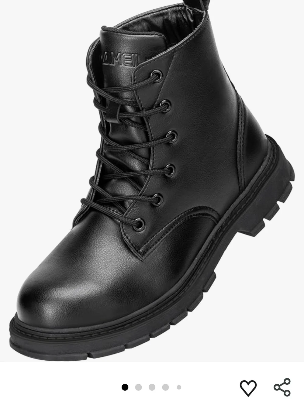 Learher Steel Toe Boots Mens 7 Womens 9